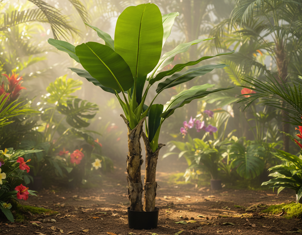 Faux Banana Plant Artificial Tree – 180cm Lifelike Indoor Plant
