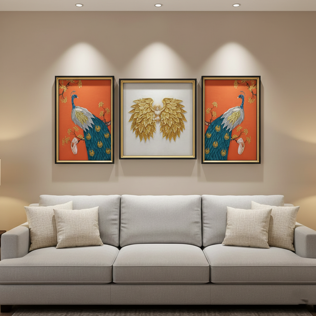3D Abstract Wall Art Modern Textured Canvas for Contemporary Interiors