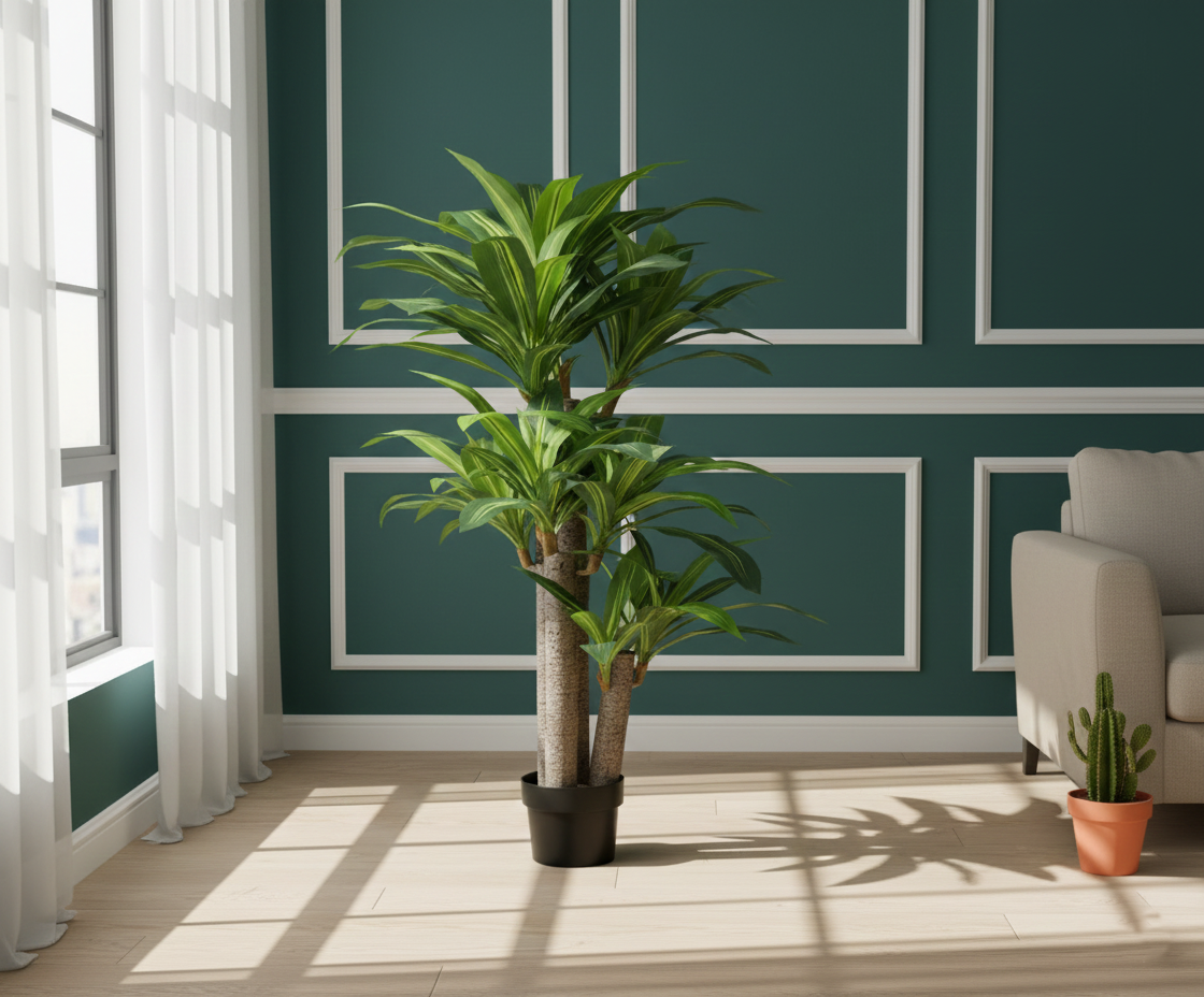 Dracaena Fragrans Artificial Tree – 1.6m Lifelike Indoor Plant