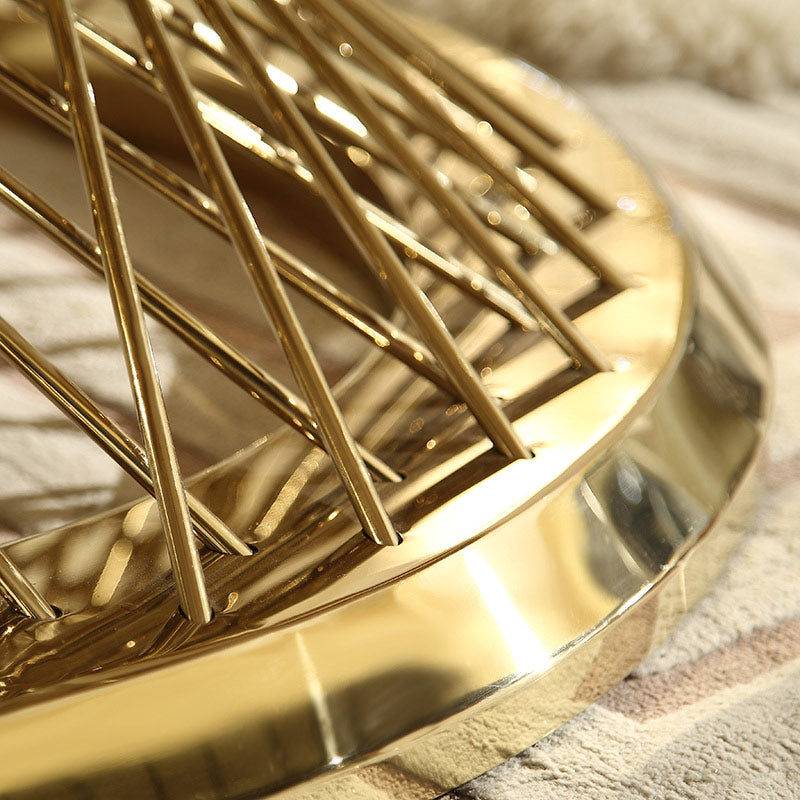 Velencia Round Coffee Table – Shiny Gold Finish