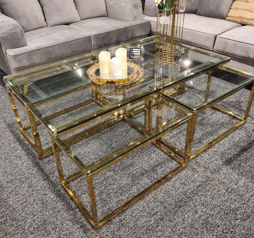 Stainless Steel & Glass Tables