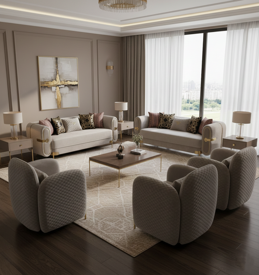 Aurora Velvet Sofa Brown Modern Luxury Comfort Seating